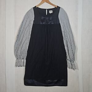 Converse One Star Navy Blue & White Striped Long Sleeve Dress Size 6